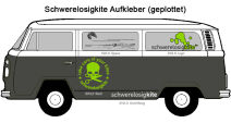 Aufkleber Logo schwarz