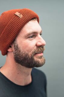 Beanie Merino | Rust